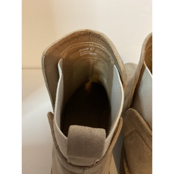 Dolce Vita Tan Pull On Rango Faux Suede Wedge Ankle Boot Booties Size 9 - Picture 5 of 6